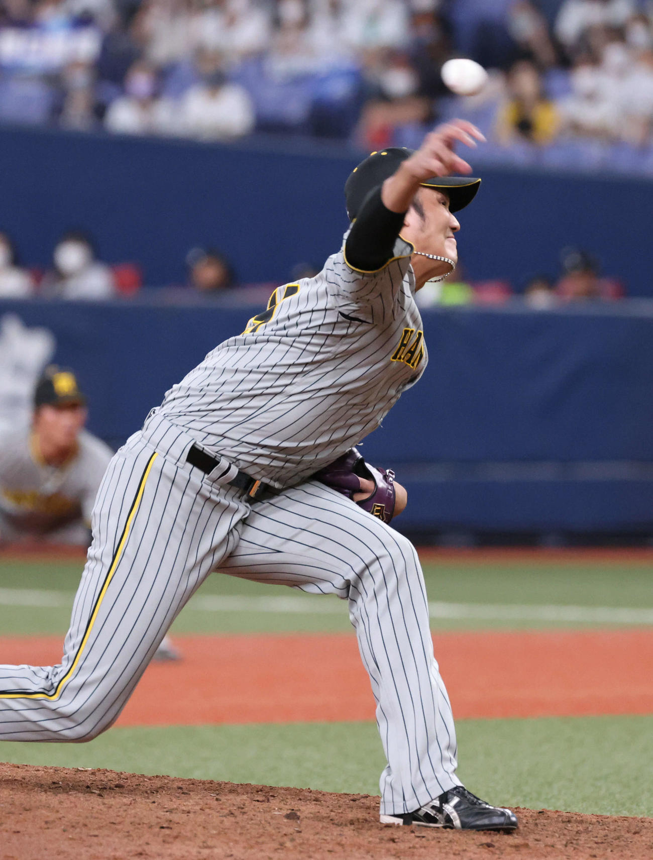 オリックス対阪神　9回裏オリックス、阪神4番手の藤浪（撮影・加藤孝規）