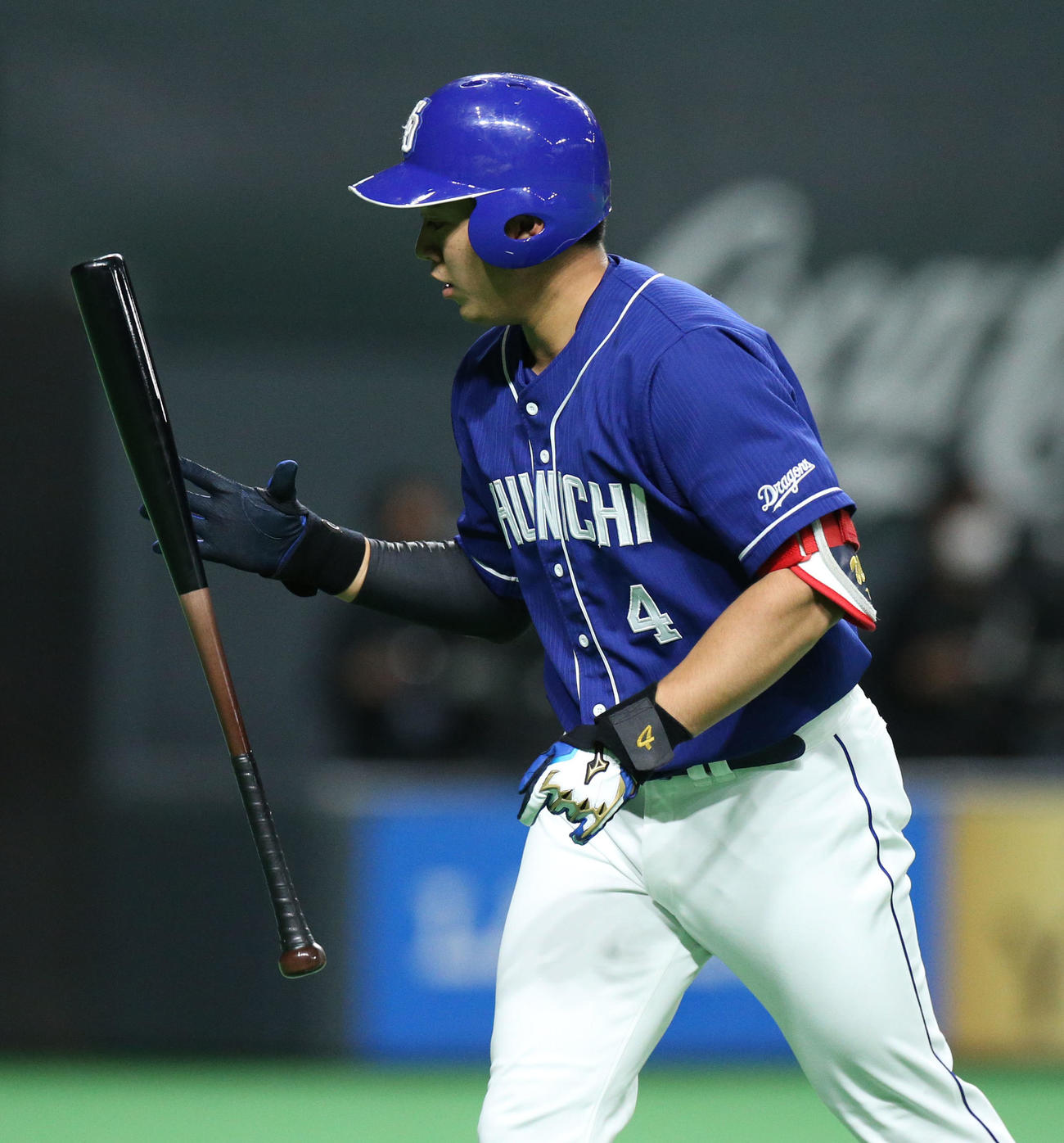 日本ハム対中日　5回表中日無死、鵜飼は三振に終わる（撮影・佐藤翔太）