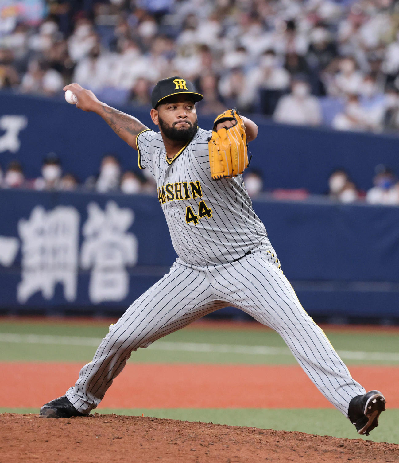 オリックス対阪神　8回裏オリックス、阪神5番手のアルカンタラ（撮影・加藤孝規）