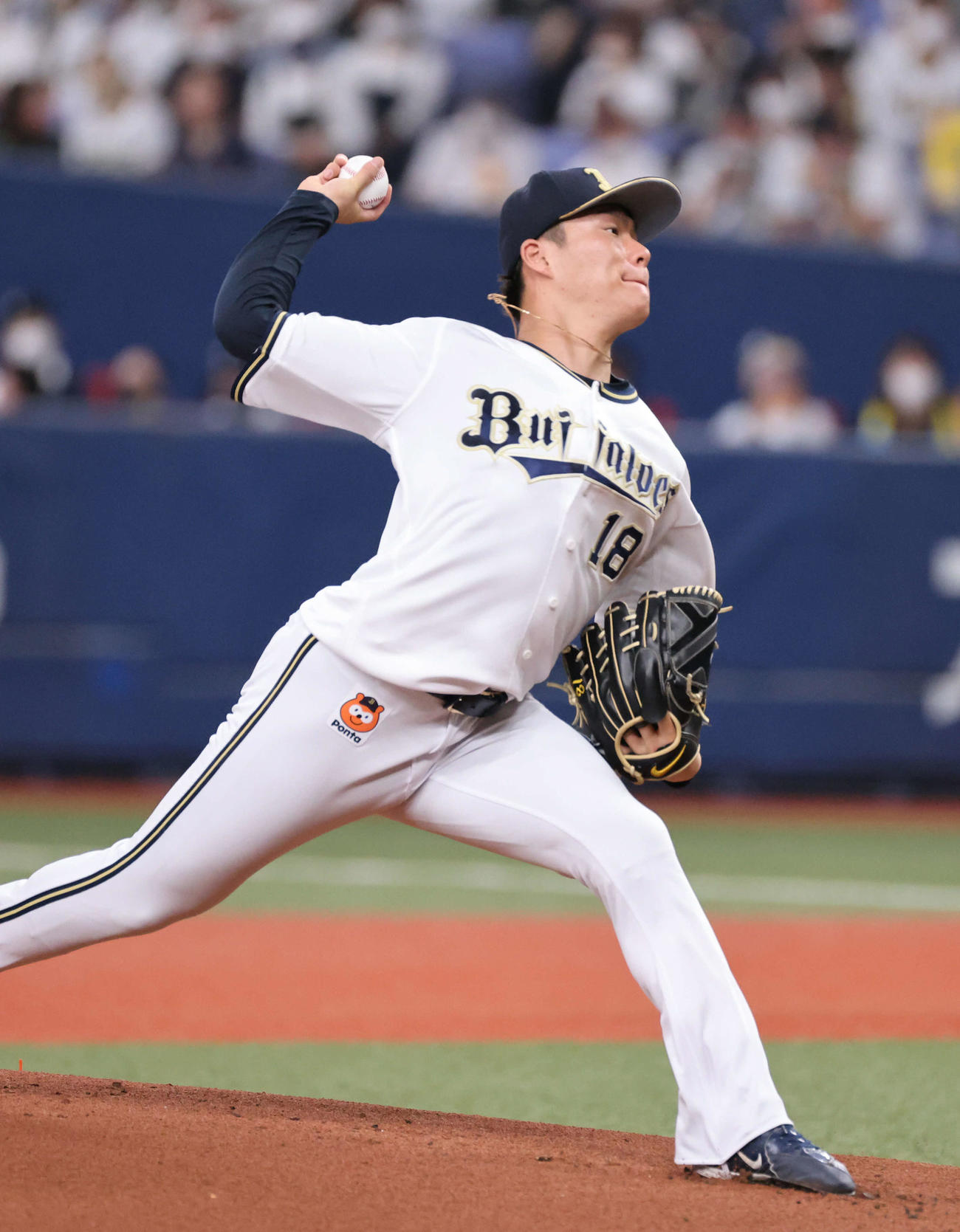 オリックス対阪神　オリックス先発の山本（撮影・加藤孝規）