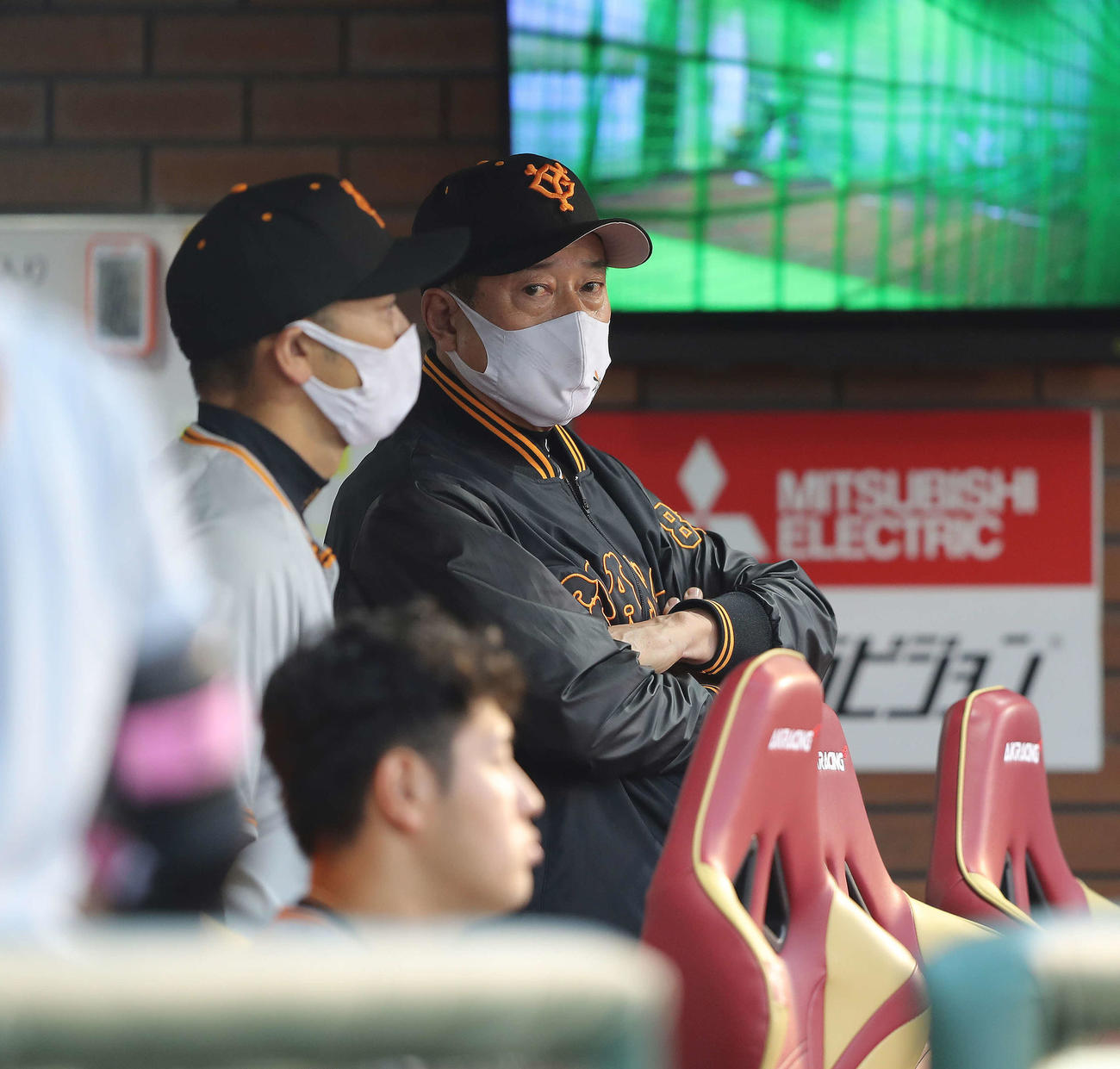楽天対巨人　楽天に敗れ浮かない表情の原監督（2022年6月11日撮影）
