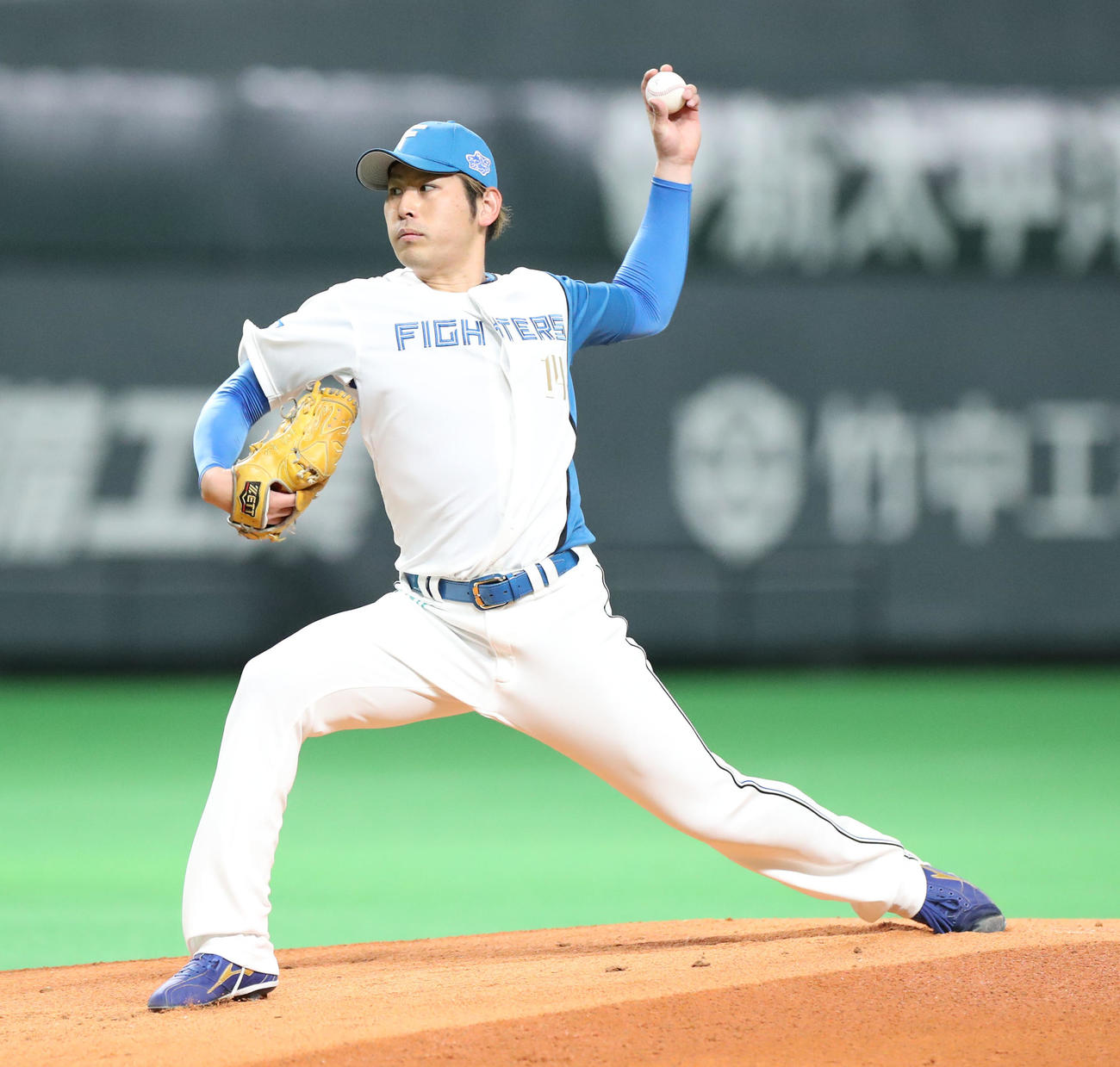 日本ハム対中日　日本ハム先発の加藤（撮影・佐藤翔太）