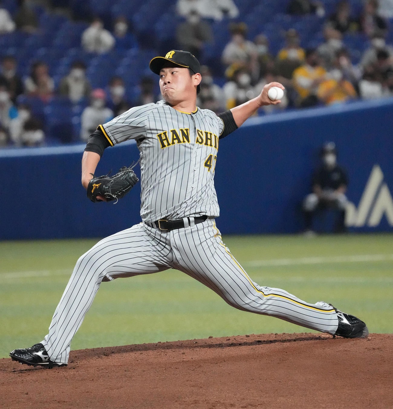 阪神桐敷拓馬（2022年4月14日撮影）