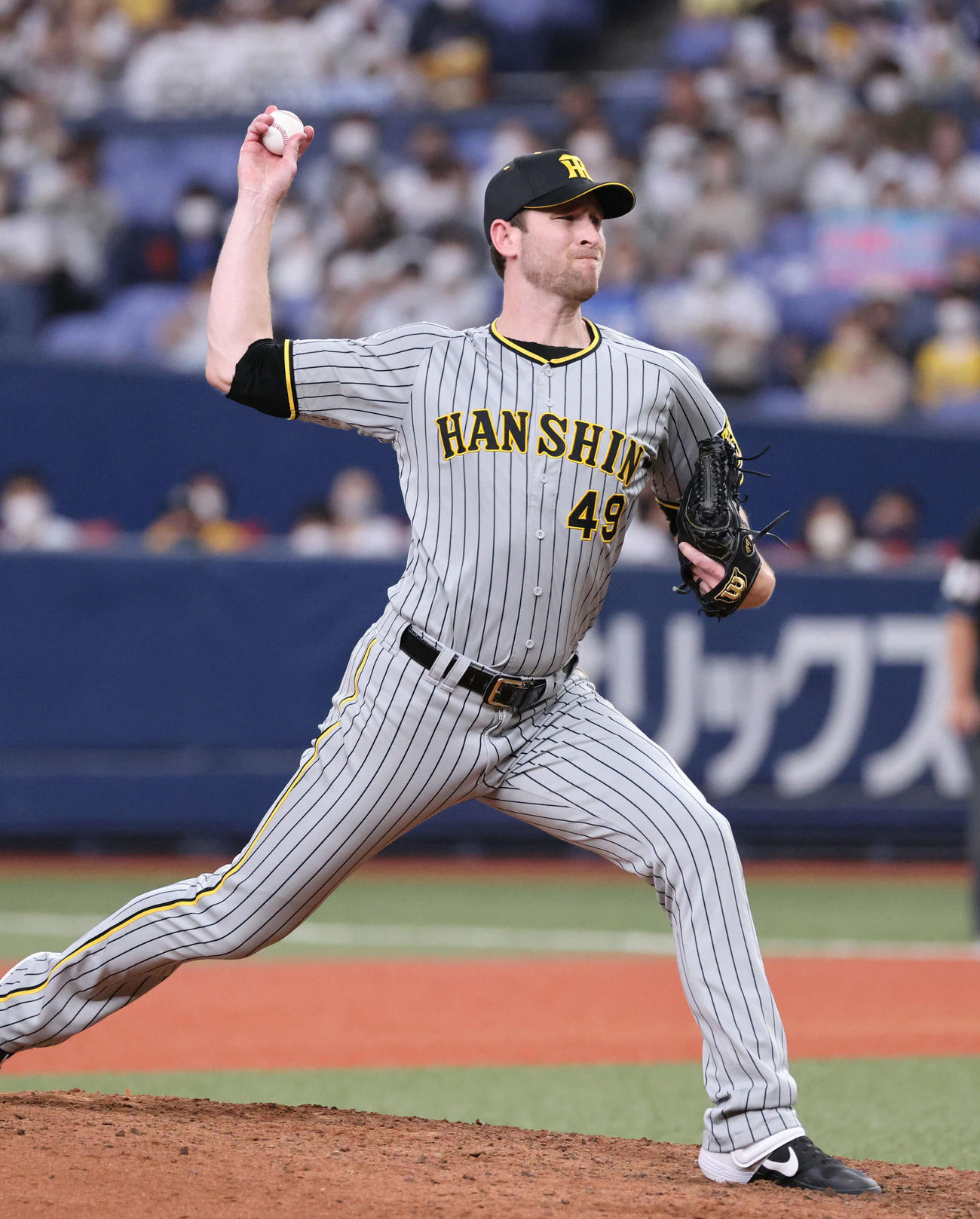 オリックス対阪神　プロ初完投のガンケル（撮影・加藤孝規）