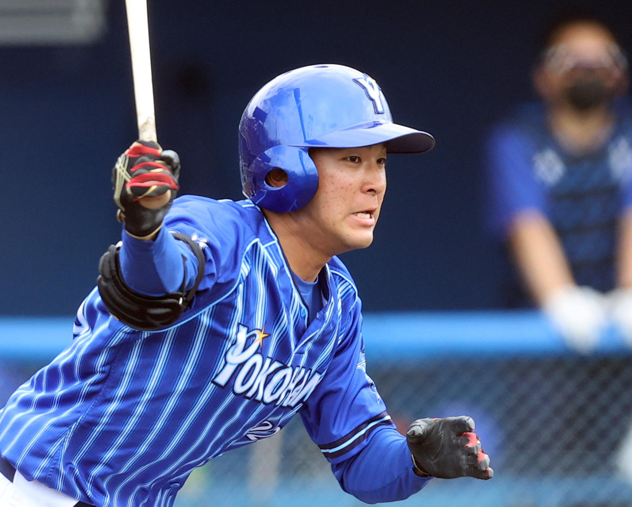 DeNA勝又温史（2022年2月撮影）