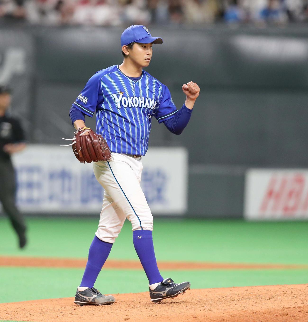 2022年6月7日、日本ハム戦でノーヒットノーランを達成したDeNA今永昇太