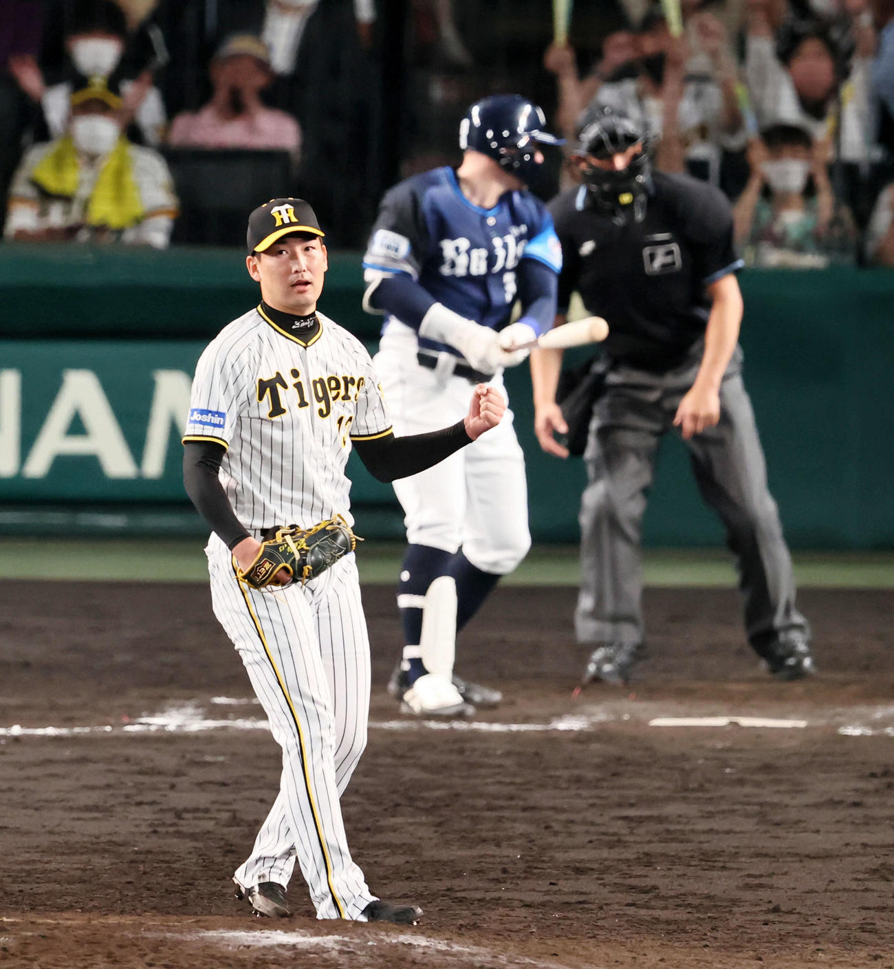 2022年6月1日、西武戦の9回、オグレディを三振に仕留めた岩崎