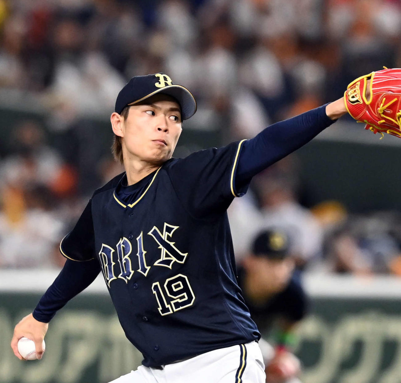 オリックス山岡泰輔（2022年5月24日撮影）
