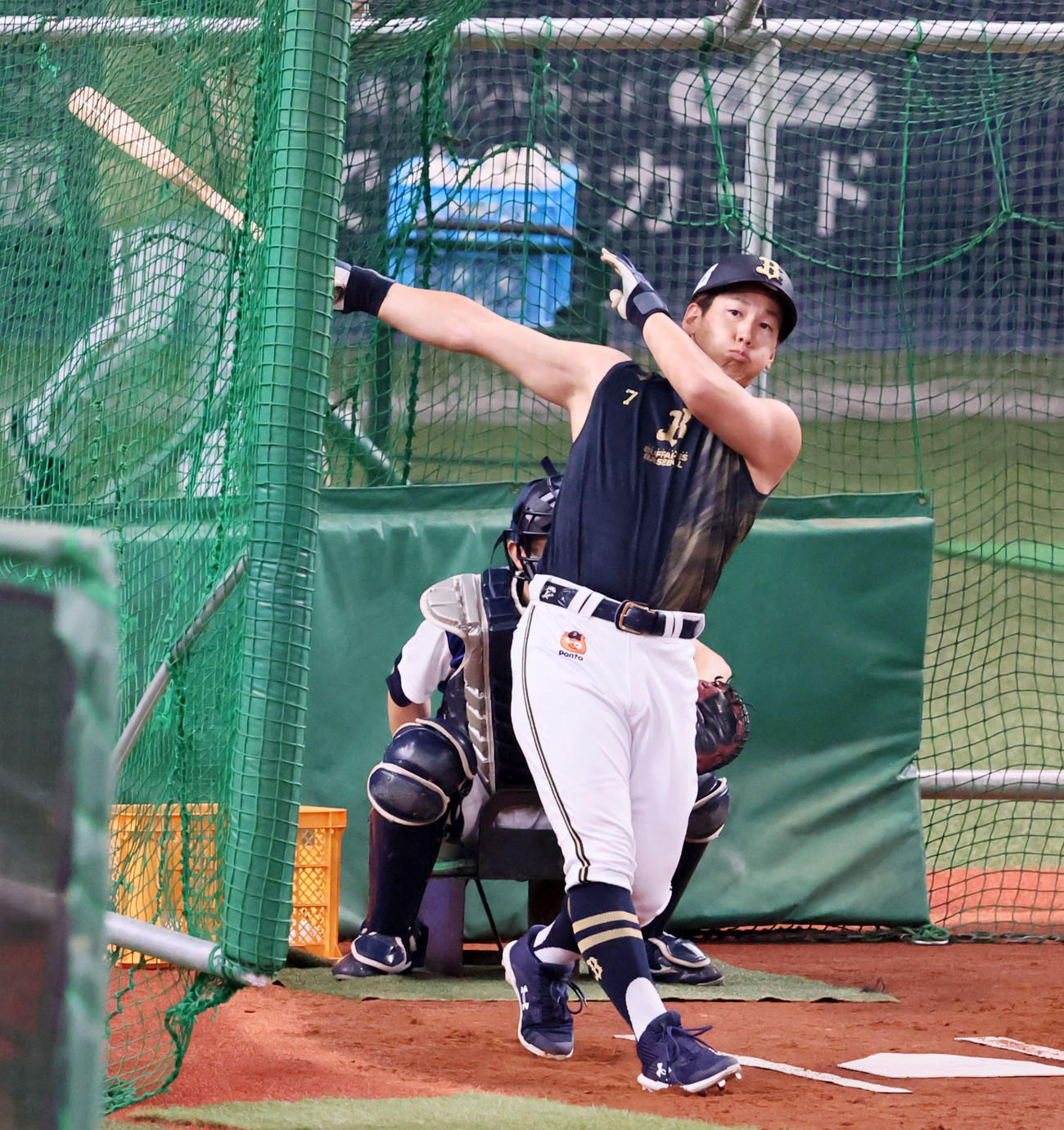 オリックス吉田正尚（2022年6月12日撮影）