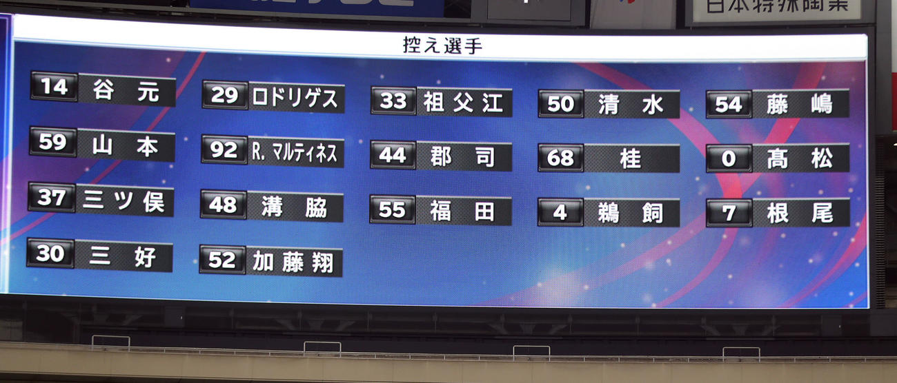中日対巨人　試合前、ベンチ入りメンバーに入る根尾（撮影・狩俣裕三）