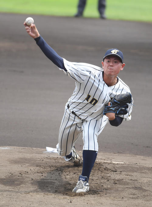 紅白戦に登板した上武大・加藤（撮影・柴田隆二）