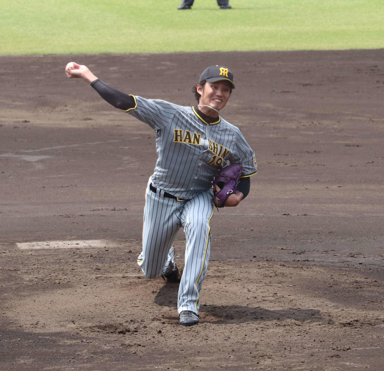 ウエスタン・リーグオリックス戦で先発した藤浪（撮影・三宅ひとみ）