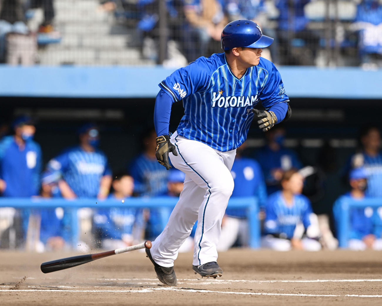 DeNA細川成也（2022年3月11日撮影）