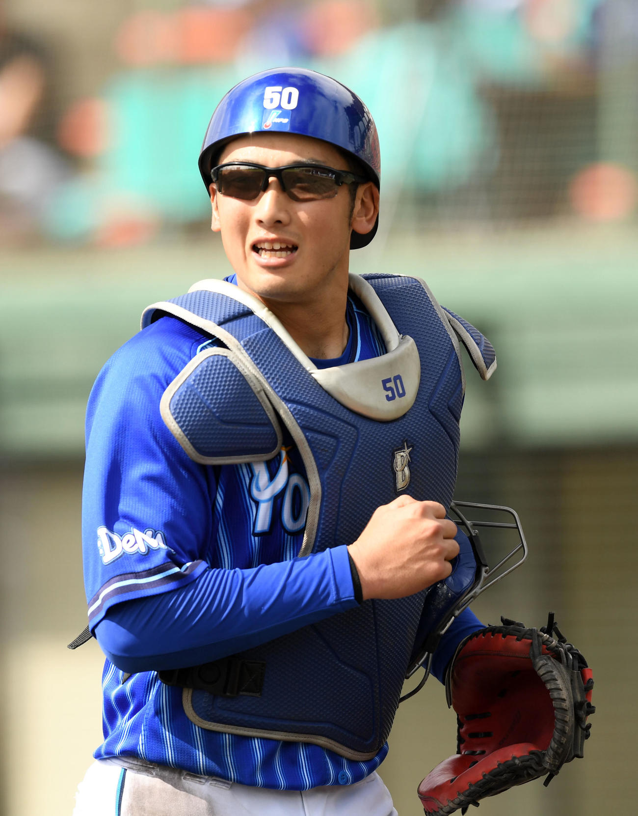 DeNA山本祐大（2021年2月13日撮影）