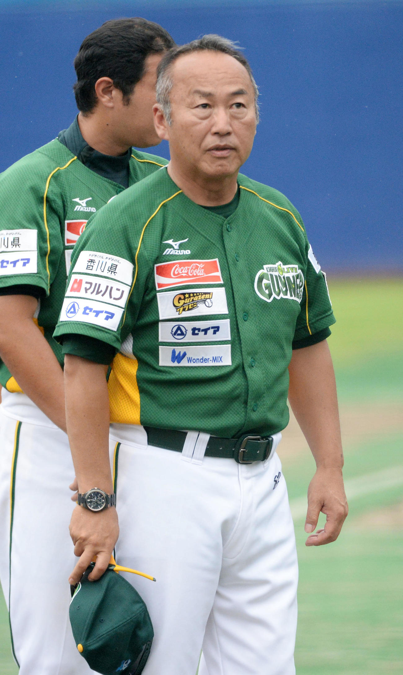 四国IL・香川監督時代の西田真二氏（2015年7月8日撮影）