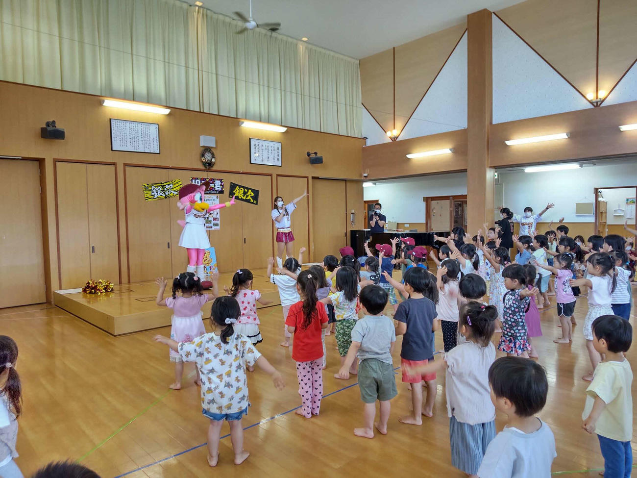 楽天が岩手・盛岡市で行ったフレンドシップジャーニー（楽天野球団提供）