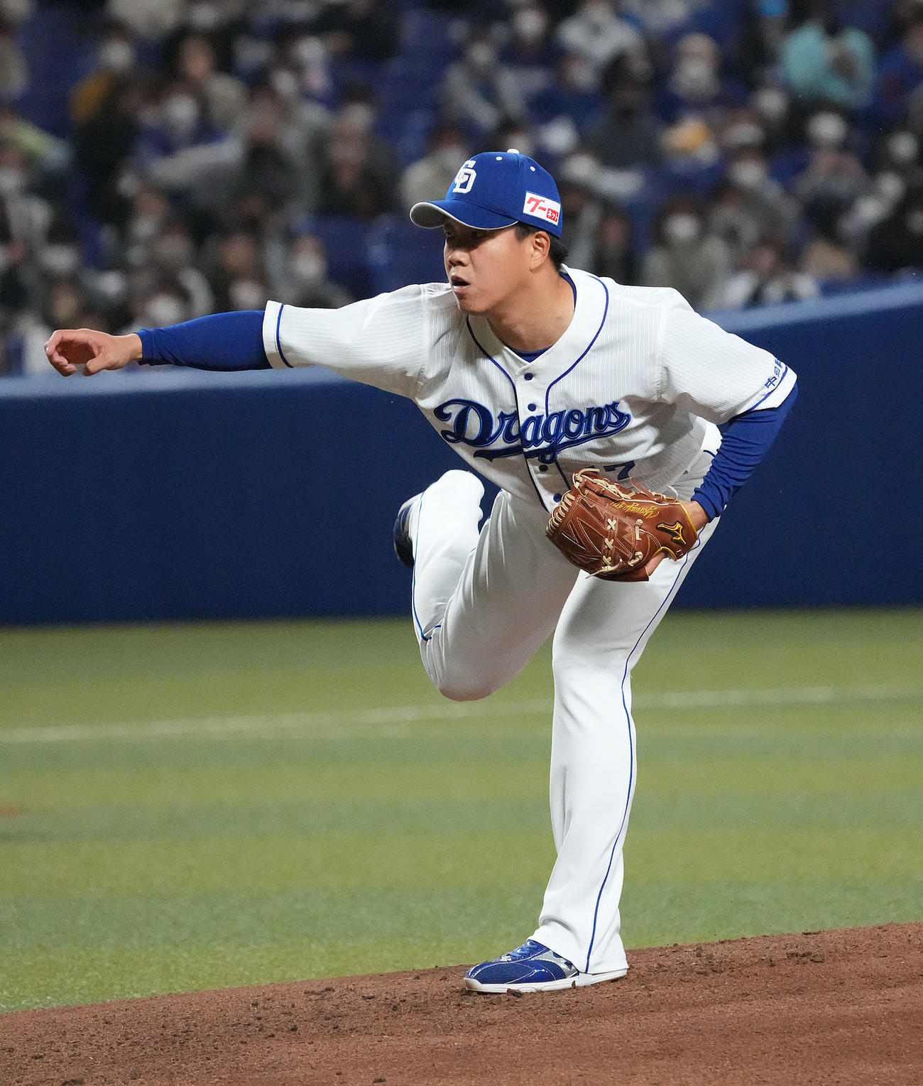 中日柳裕也（2022年3月20日撮影）