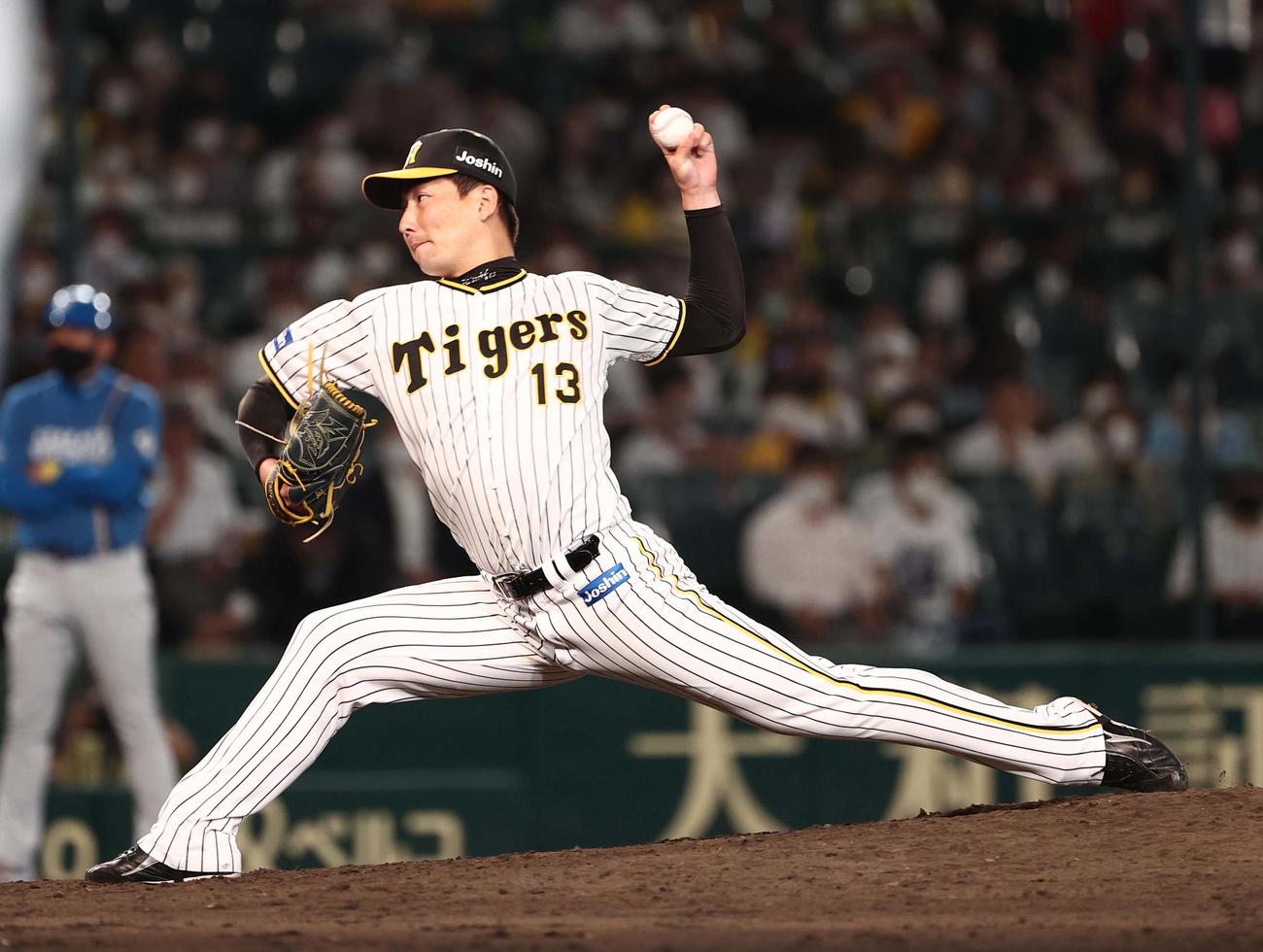 阪神岩崎優（2022年6月3日撮影）