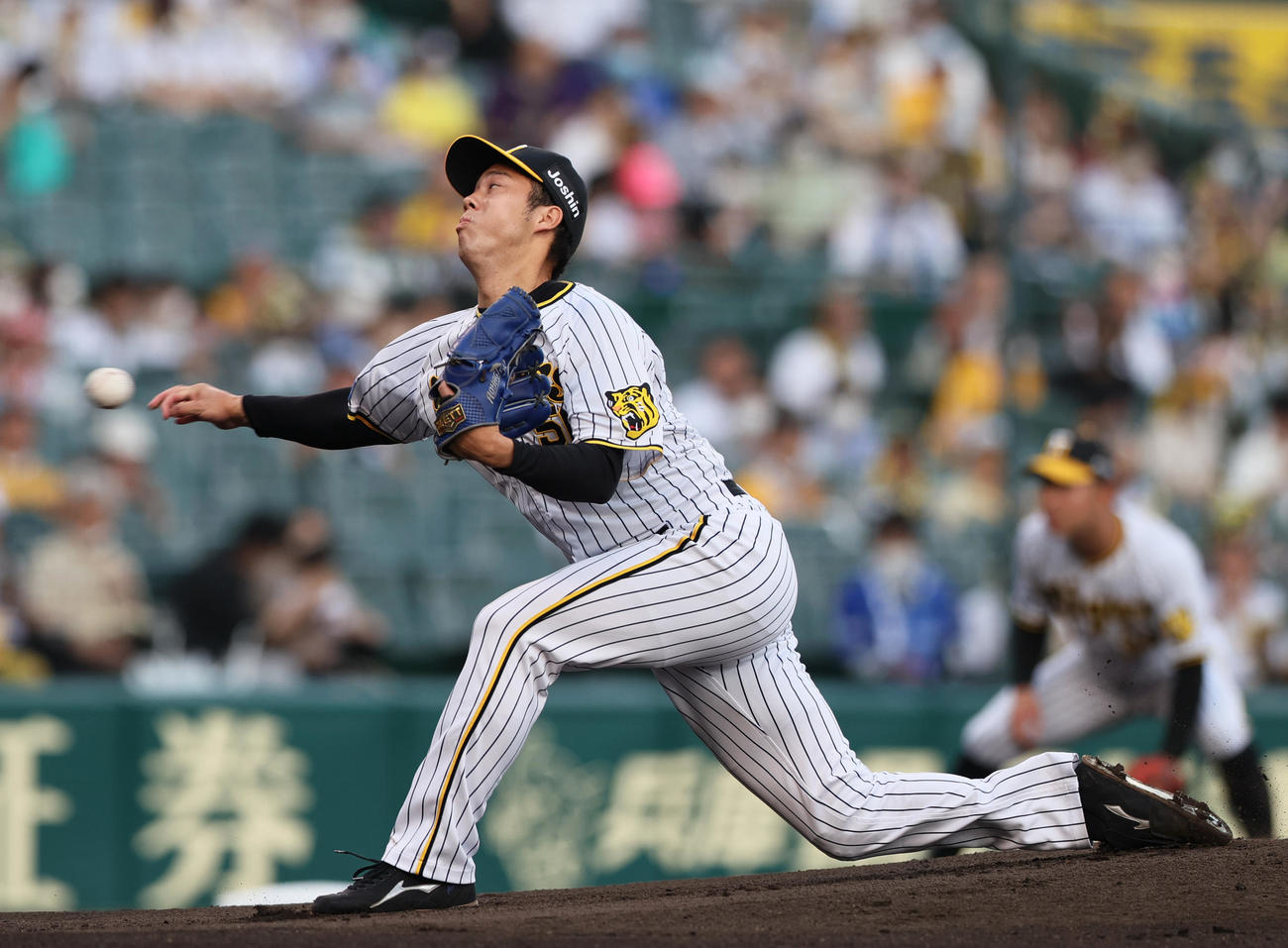 阪神青柳晃洋（2022年6月17日撮影）
