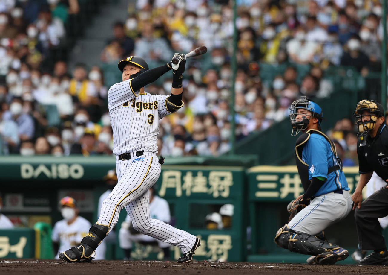 阪神大山悠輔（2022年6月5日撮影）