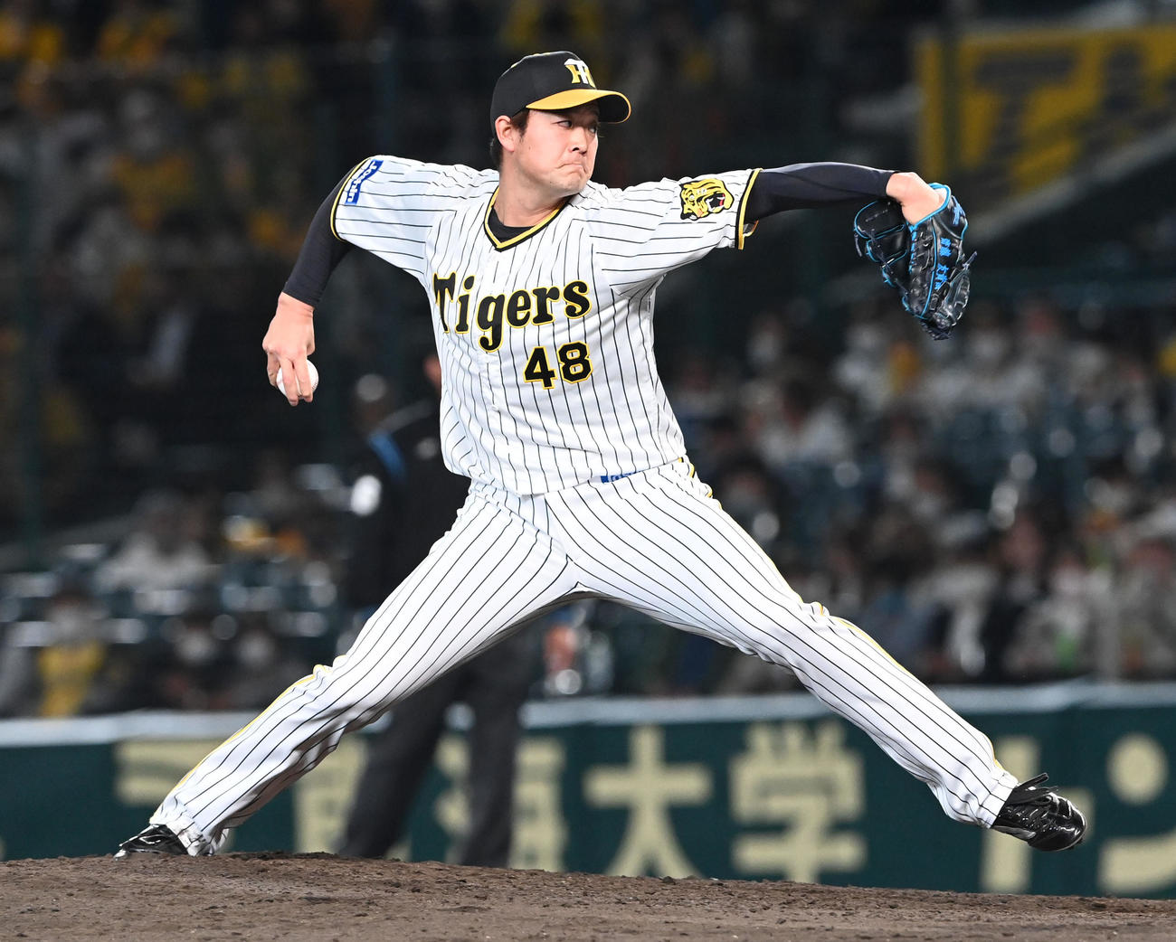 阪神斎藤友貴哉（2022年5月10日撮影）