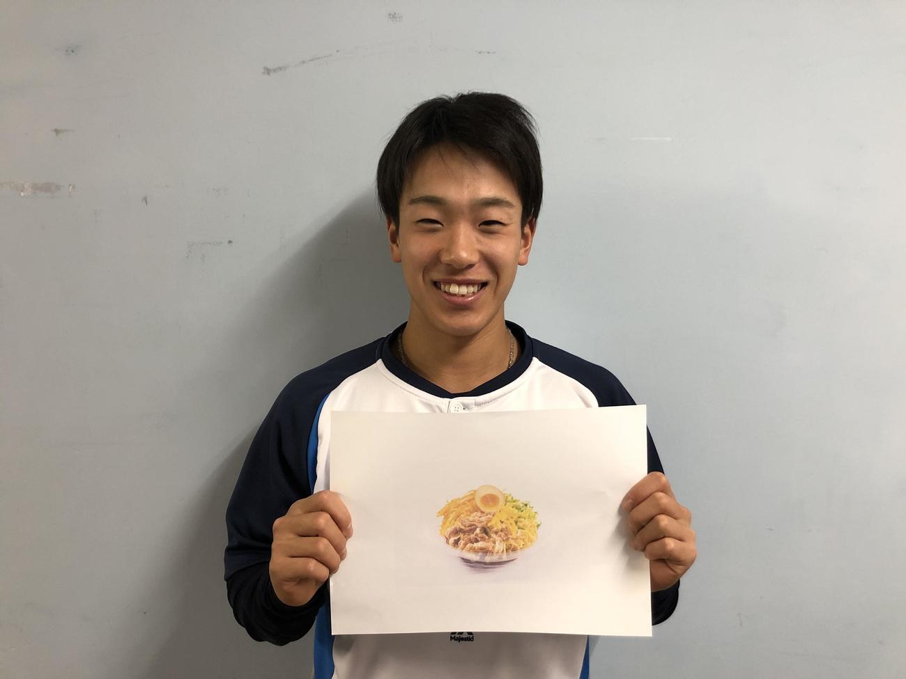 サマーグルメをPRする西武滝沢（球団提供）