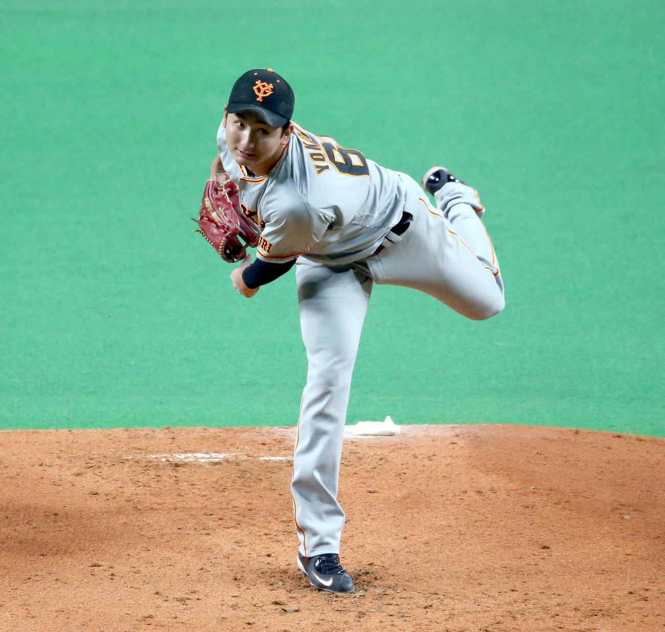 巨人横川凱（2022年5月29日撮影）