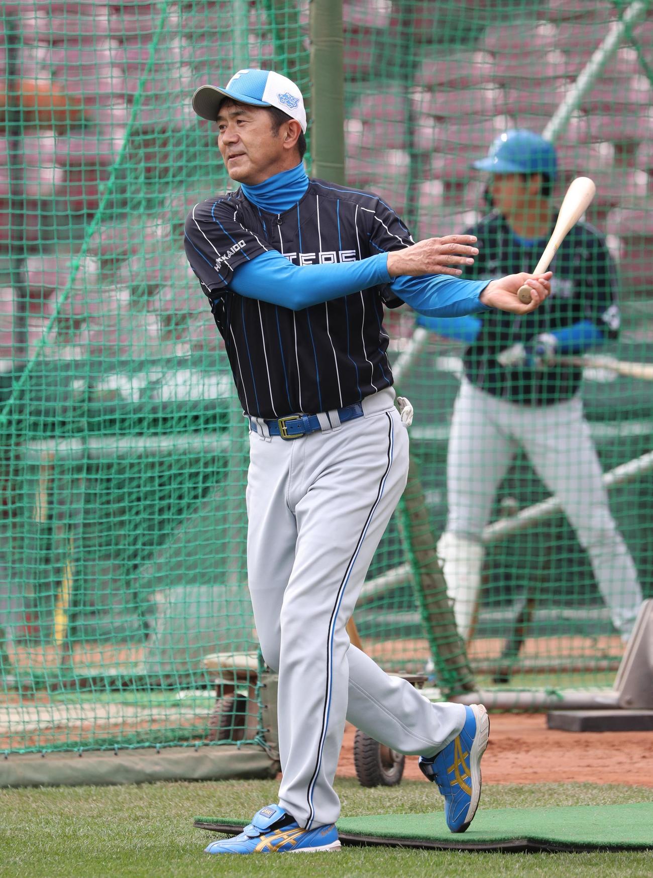 日本ハム山田勝彦バッテリーコーチ（2022年3月13日撮影）