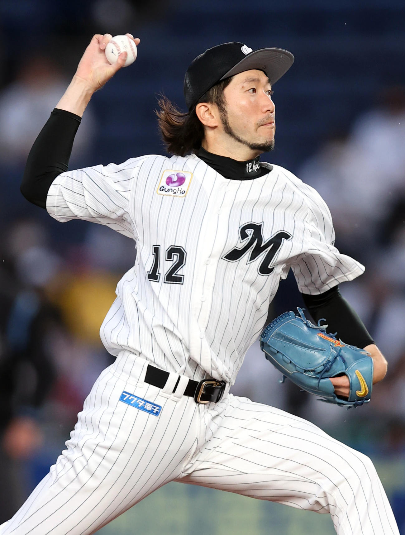 ロッテ石川歩（2022年6月7日撮影）
