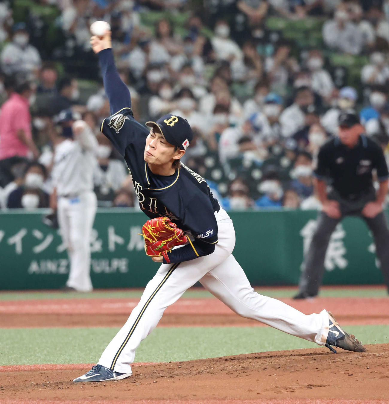 オリックス山岡泰輔（2022年6月17日撮影）