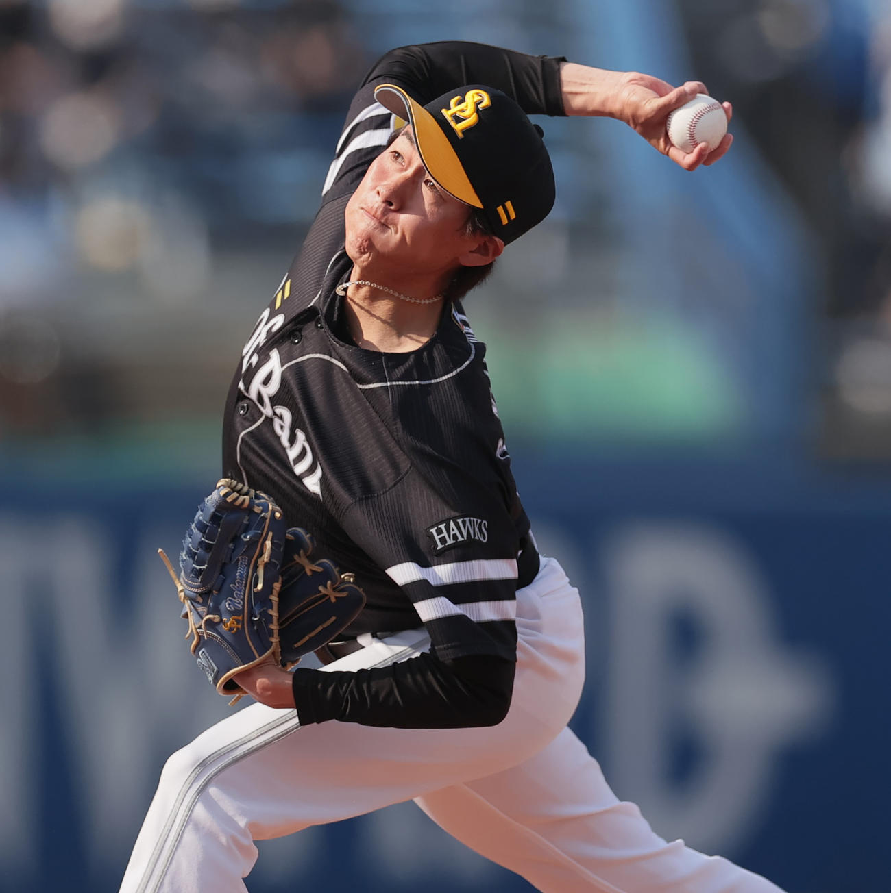 ソフトバンク中村亮太（2022年3月12日撮影）