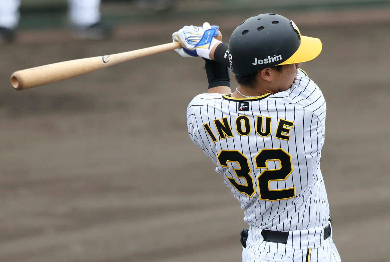 阪神井上広大（2022年6月15日撮影）