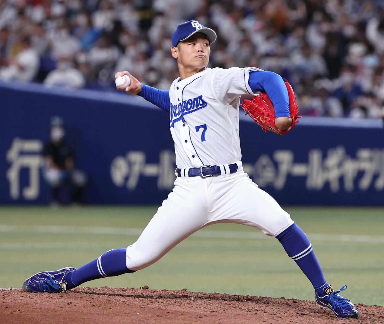 投手としてU23NPB選抜に選出された中日根尾（7月2日撮影）