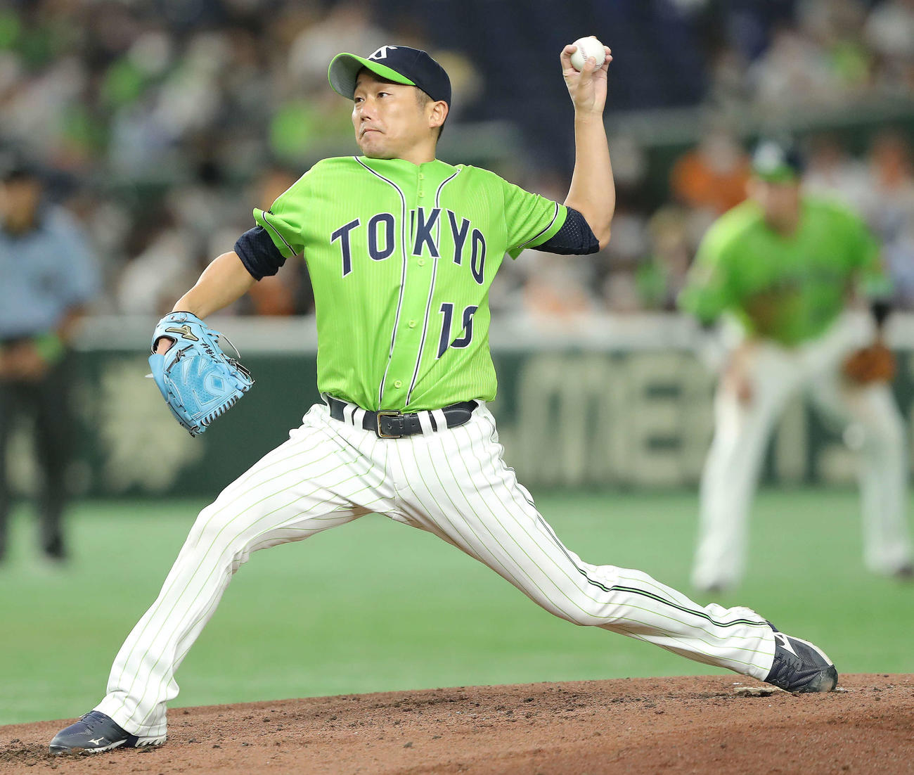 巨人対ヤクルト　ヤクルト先発の石川（撮影・河田真司）