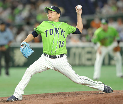 巨人対ヤクルト　ヤクルト先発の石川（撮影・河田真司）