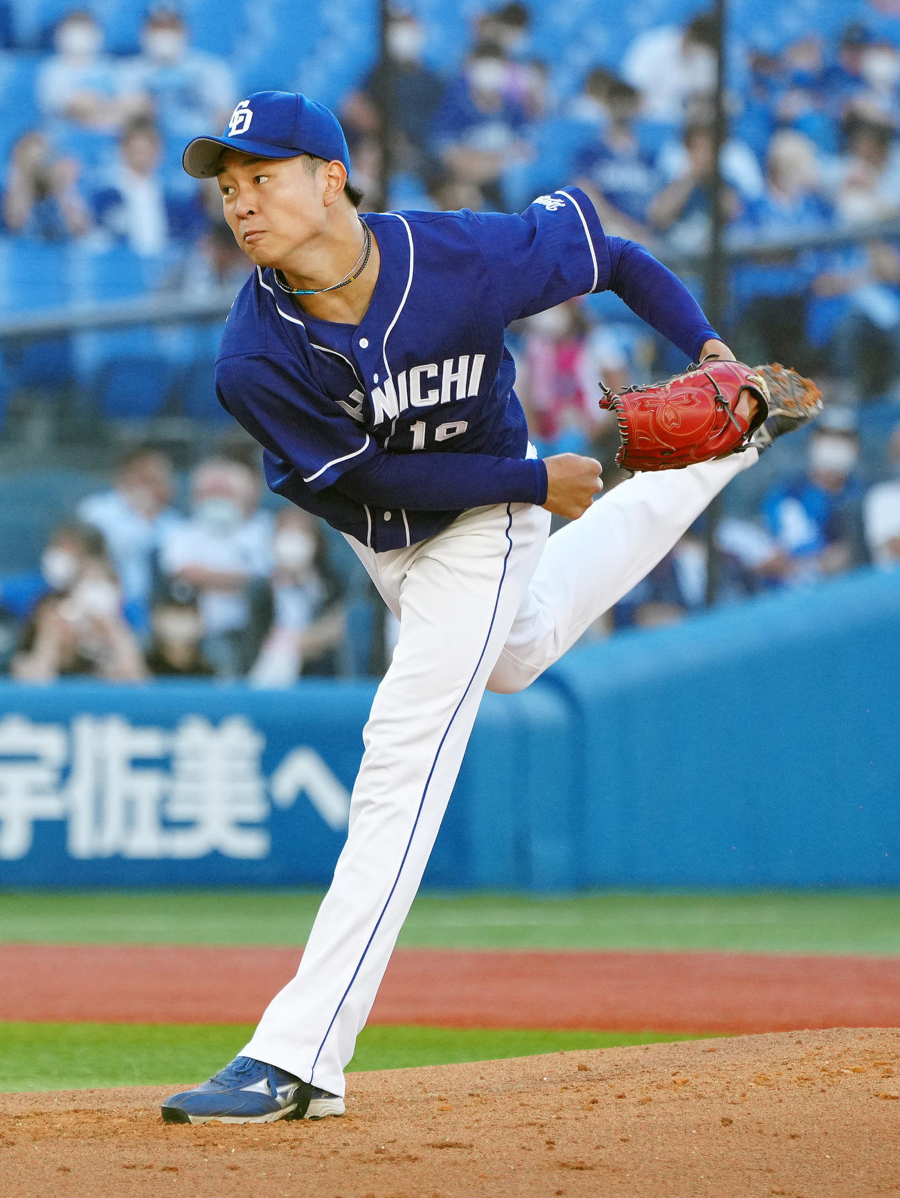 DeNA対中日　力投する中日先発の高橋宏（撮影・江口和貴）