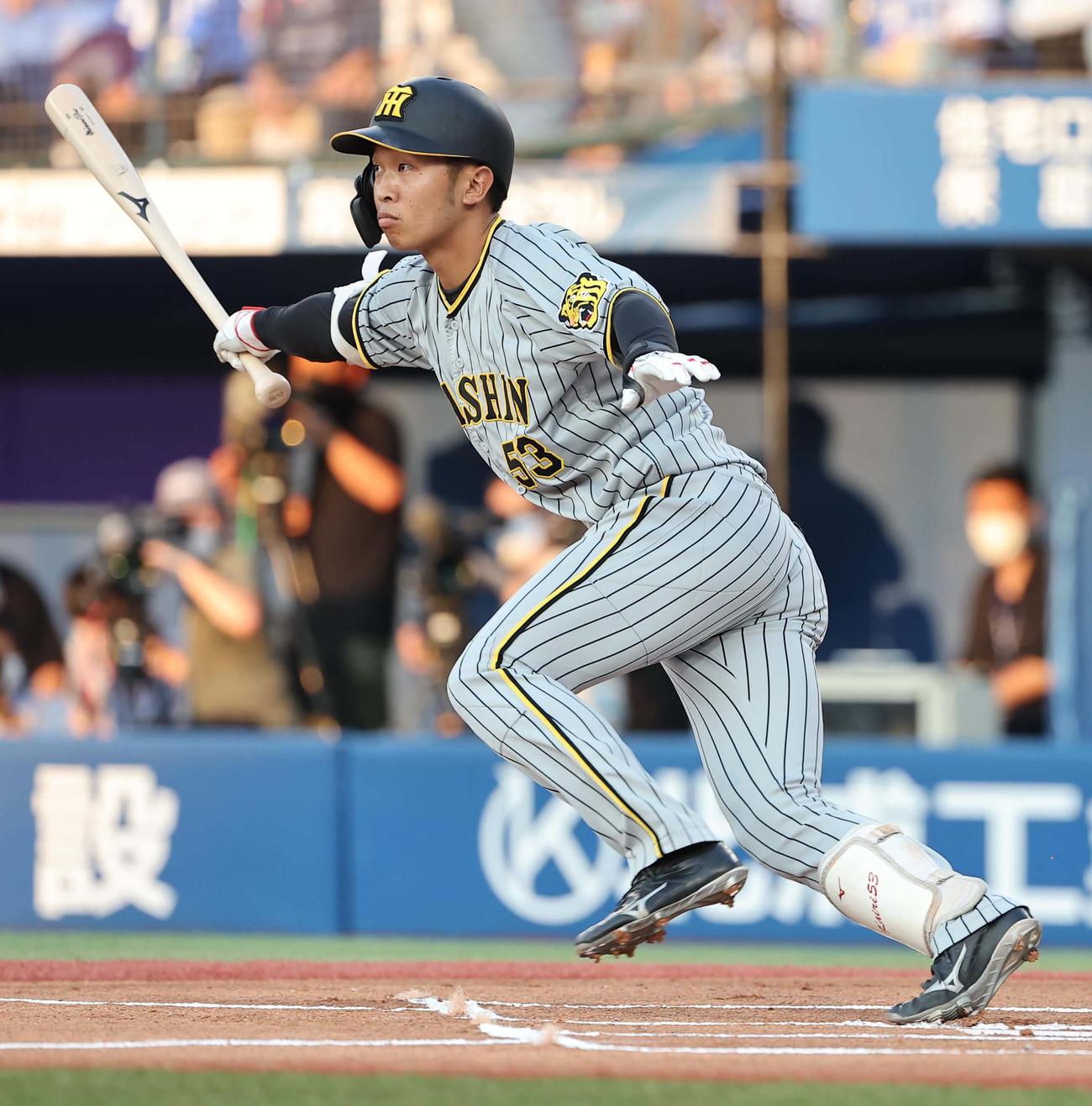 阪神島田海吏（2022年6月30日撮影）