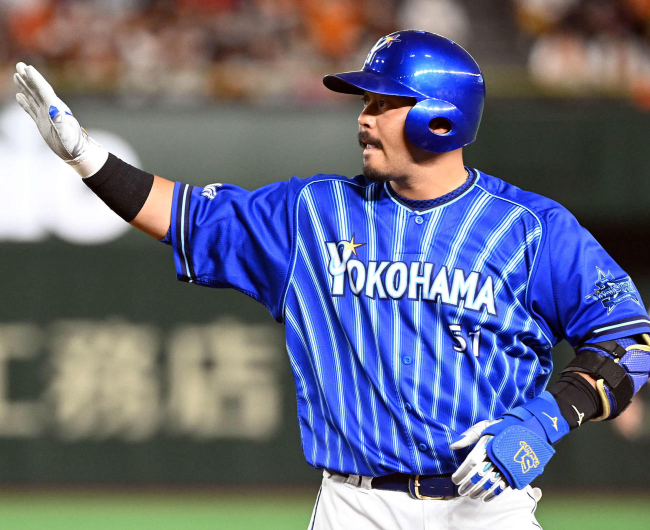DeNA宮崎敏郎（2022年7月8日撮影）
