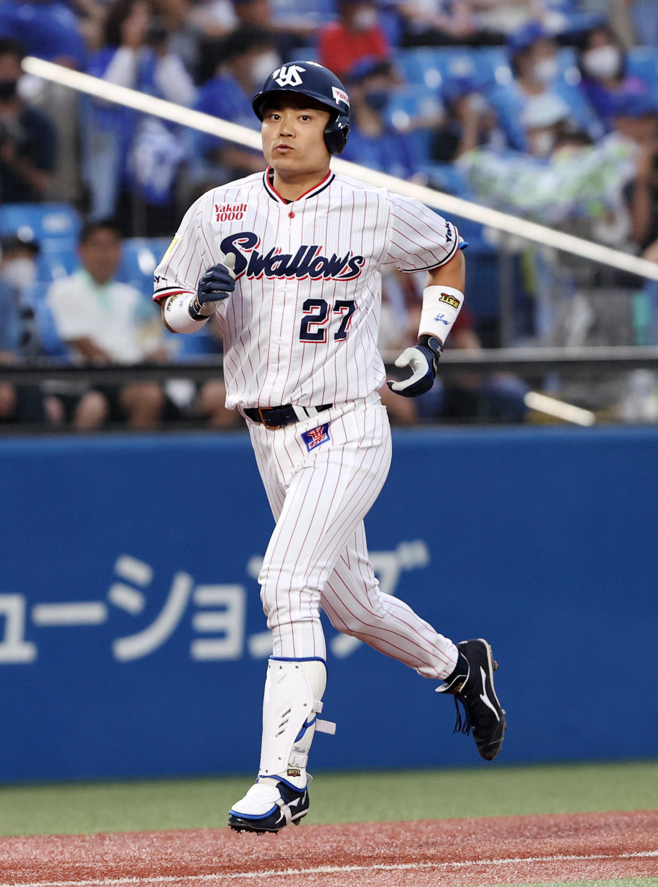 ヤクルト中村悠平（2022年7月3日撮影）