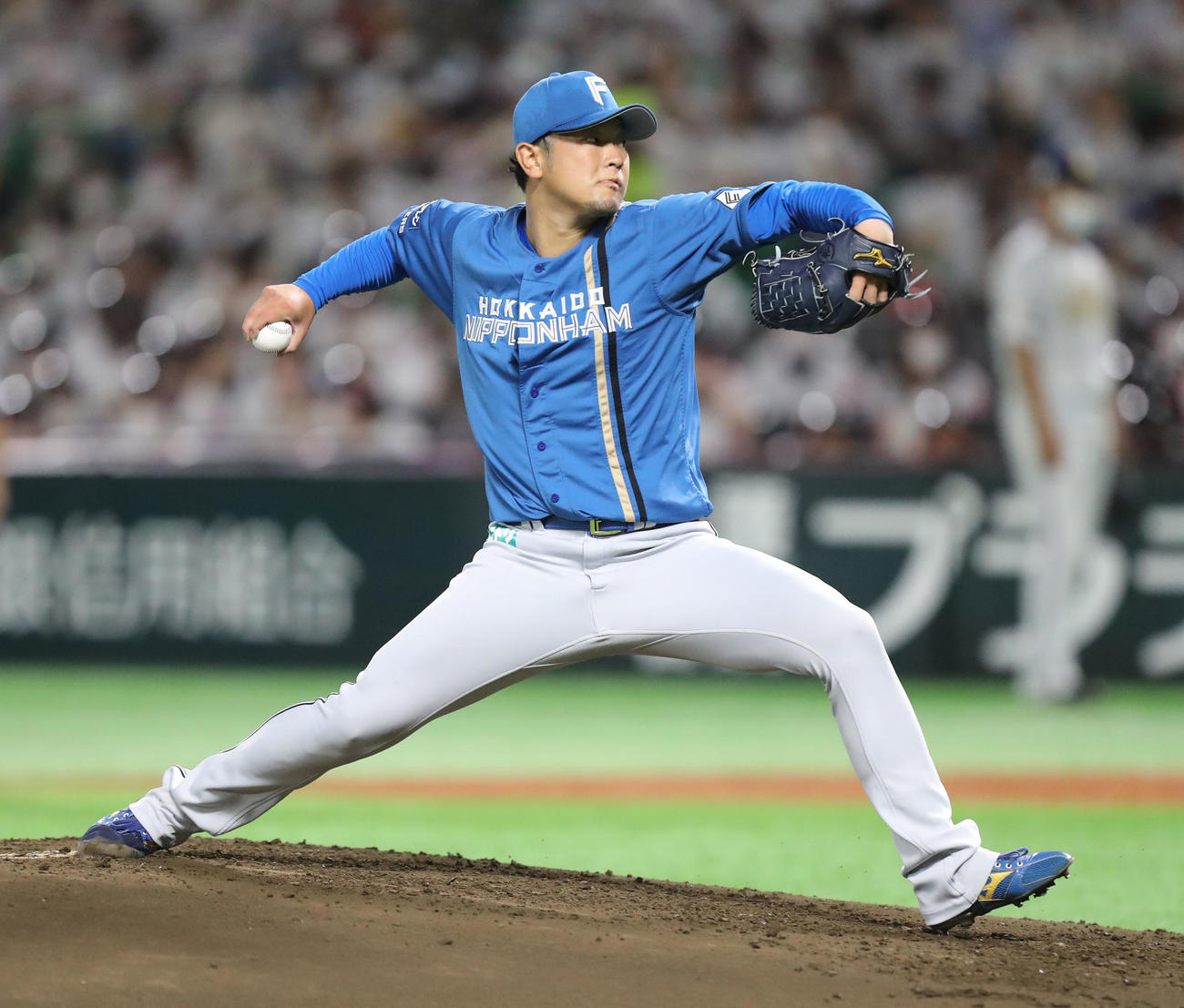 ソフトバンク対日本ハム　日本ハム先発の池田（撮影・屋方直哉）