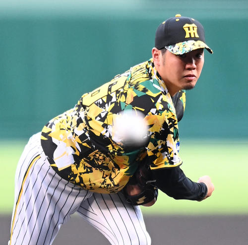 阪神対巨人　阪神先発の西勇（撮影・前岡正明）