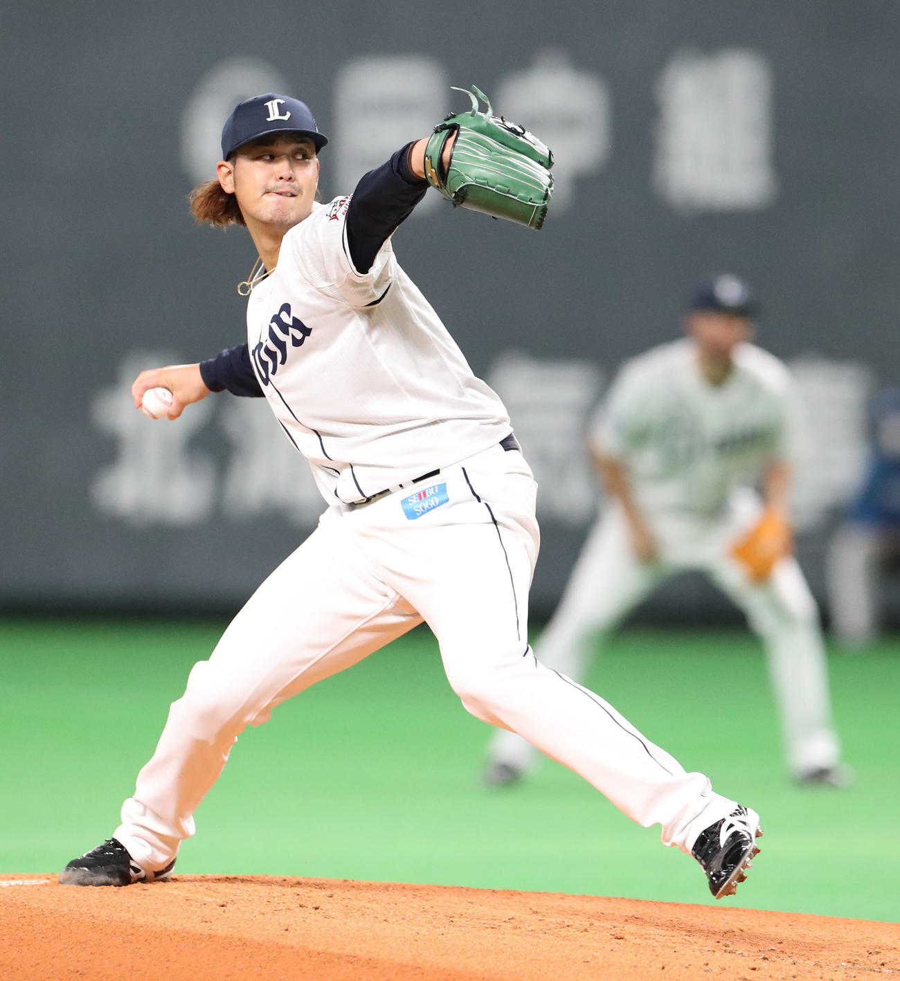 日本ハム対西武　西武先発の高橋（撮影・佐藤翔太）