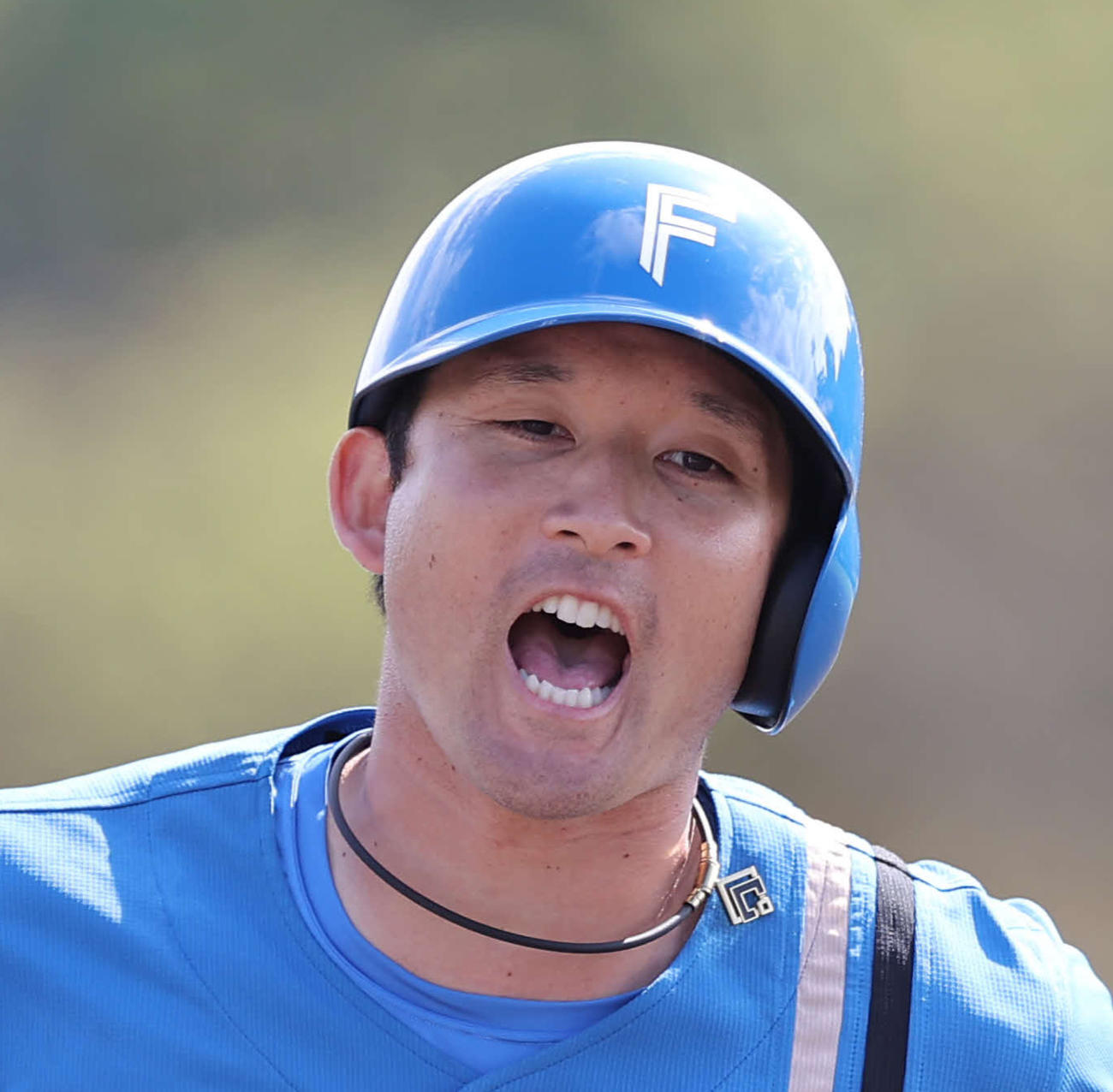 日本ハム杉谷拳士（2022年2月8日撮影）