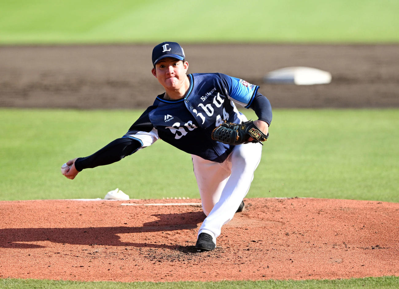 西武・与座海人（2022年7月10日撮影）