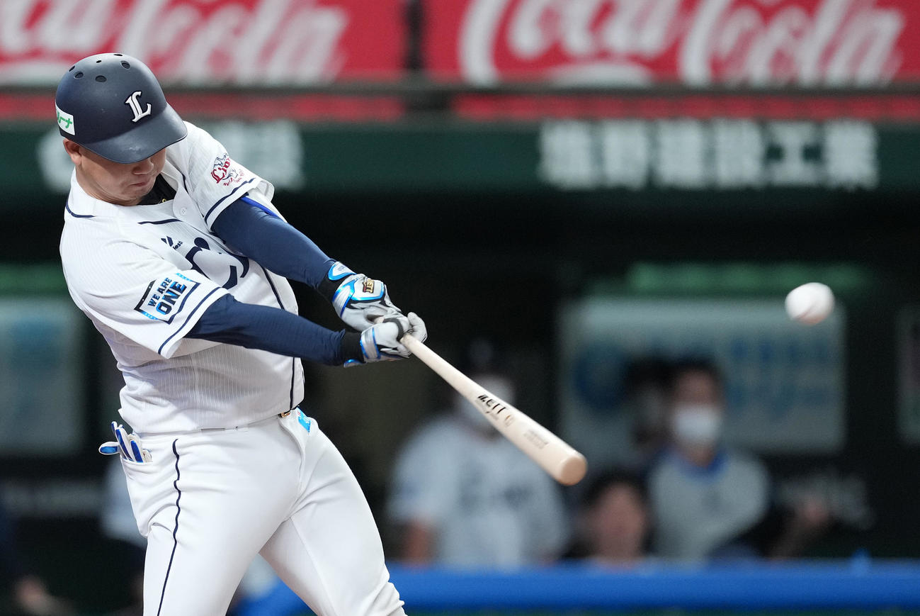 西武古賀悠斗（2022年6月12日撮影）