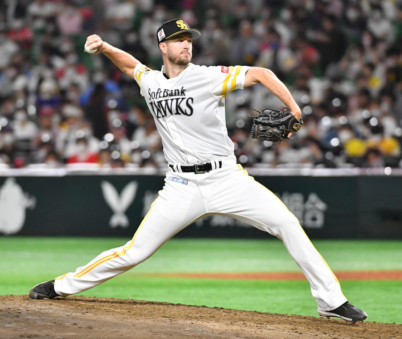 ソフトバンクのコリン・レイ（2022年5月20日撮影）