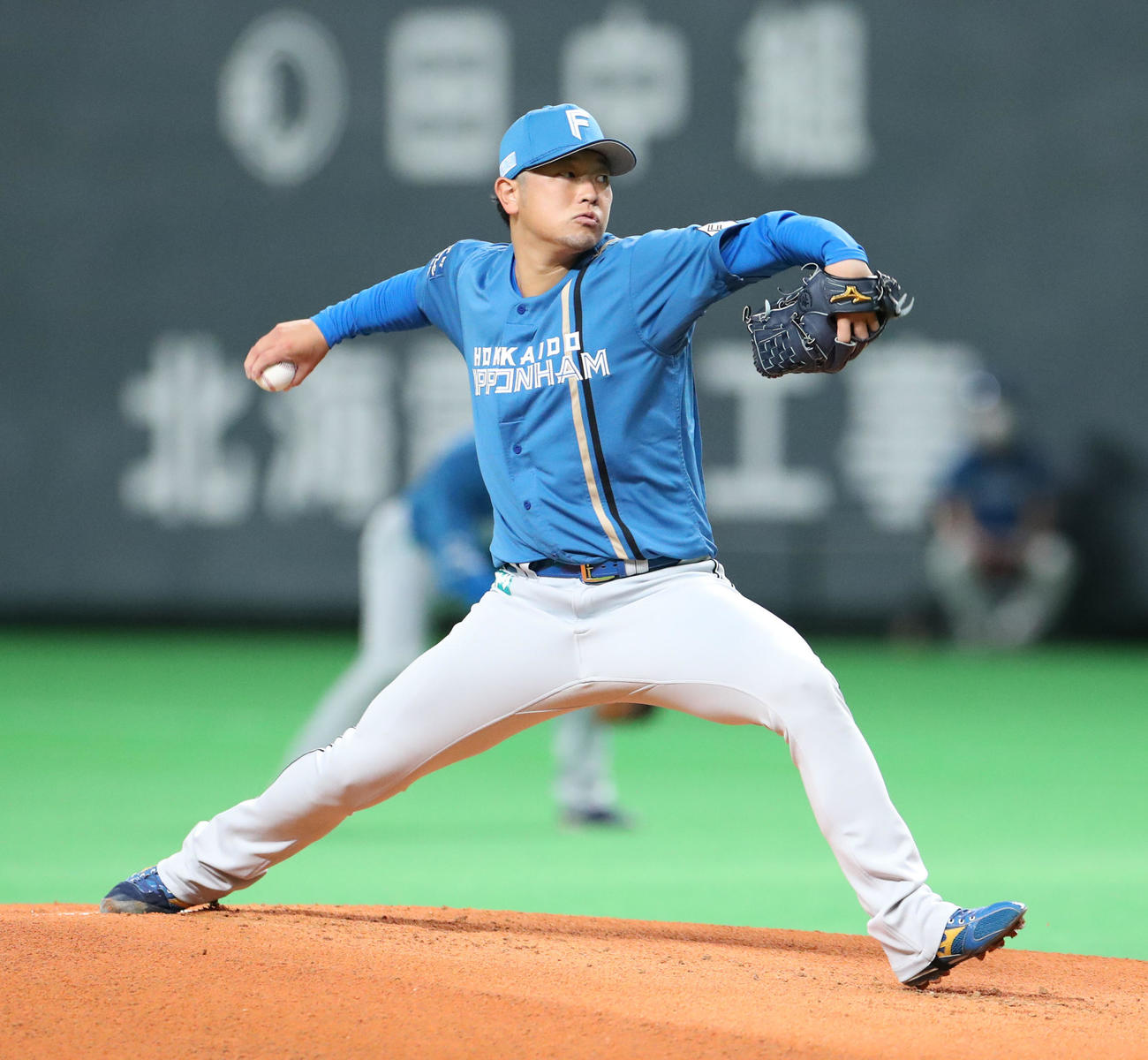 日本ハム対西武　日本ハム先発の池田（撮影・佐藤翔太）