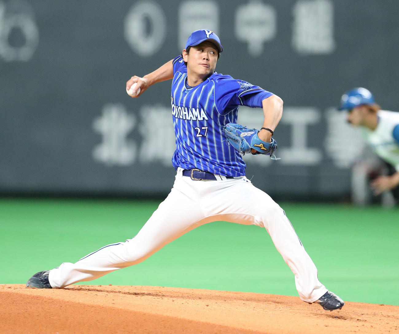 DeNA上茶谷大河（2022年6月8日撮影）