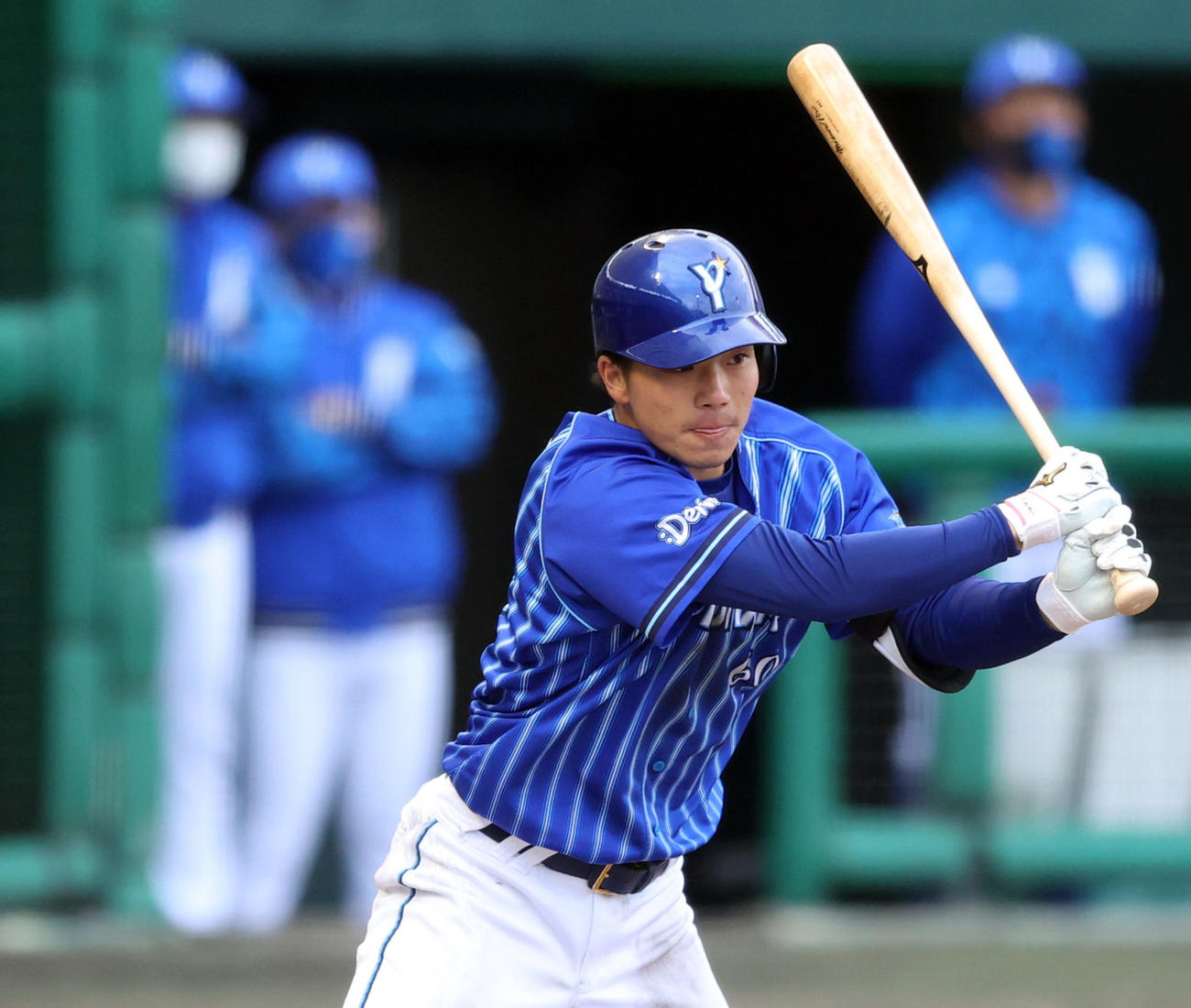 DeNA知野直人（2022年2月20日撮影）