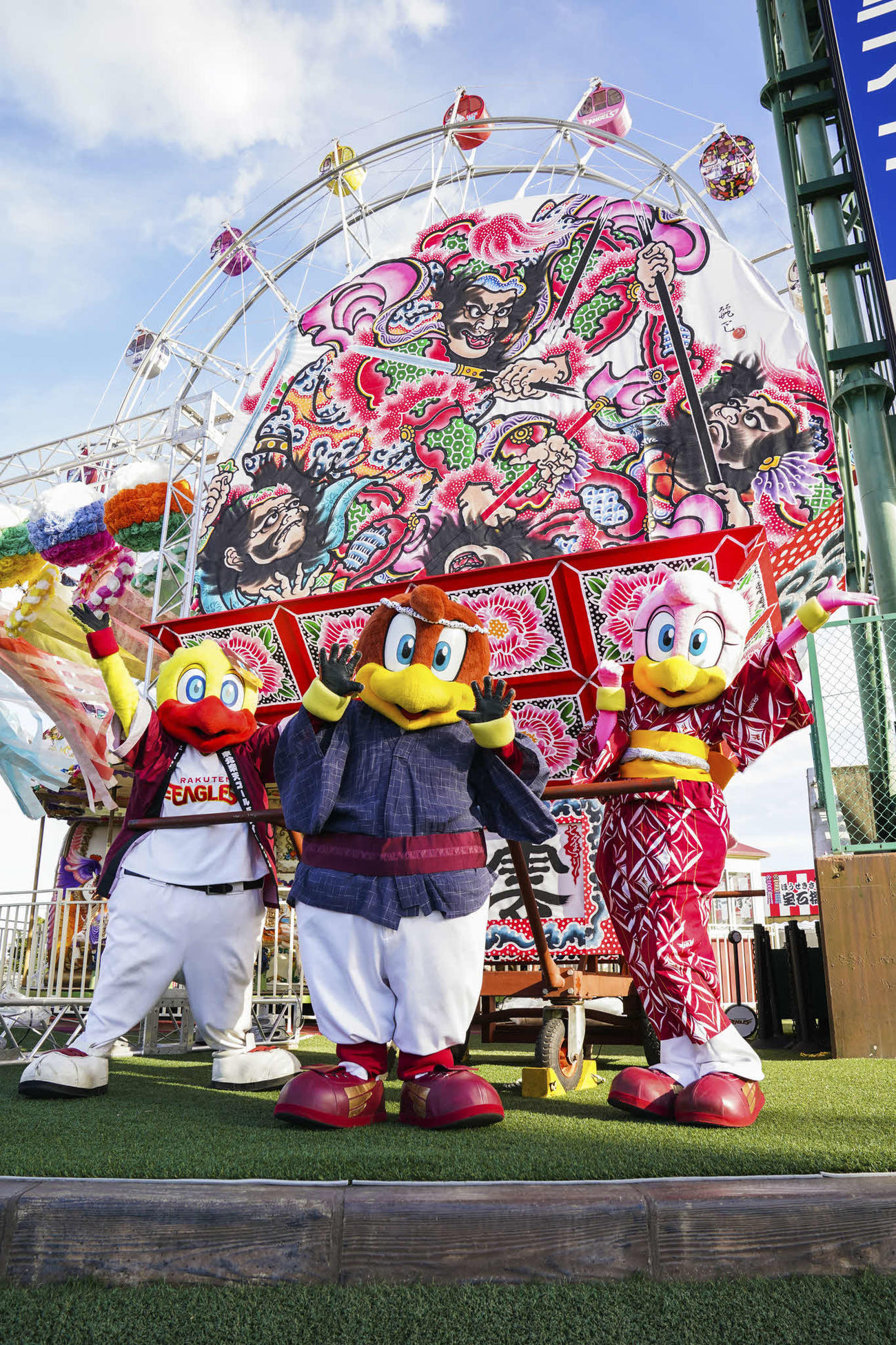 楽天生命パーク宮城に東北6県のおまつりが大集合！（楽天野球団提供）